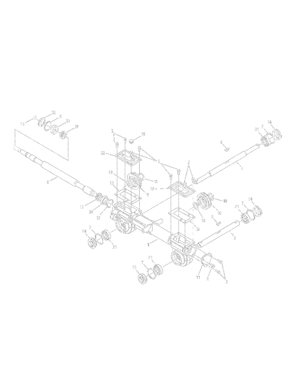 Transmission 21aa40x Diagram and Parts List for 21AA40M1052 2012 Yard Machines Tiller